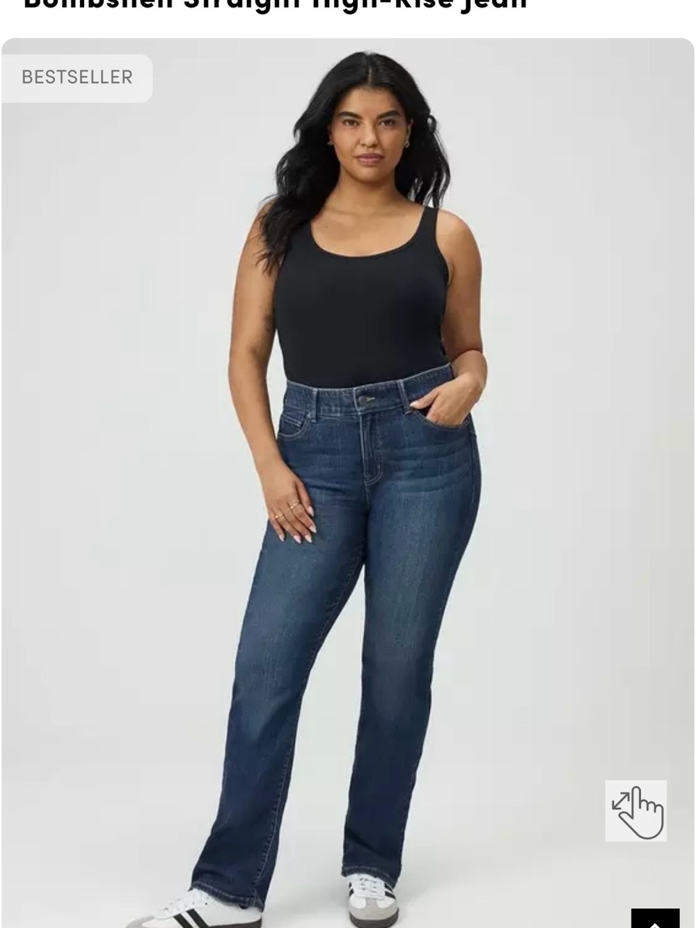torrid EUC Dark Blue High-Rise Straight Jeans